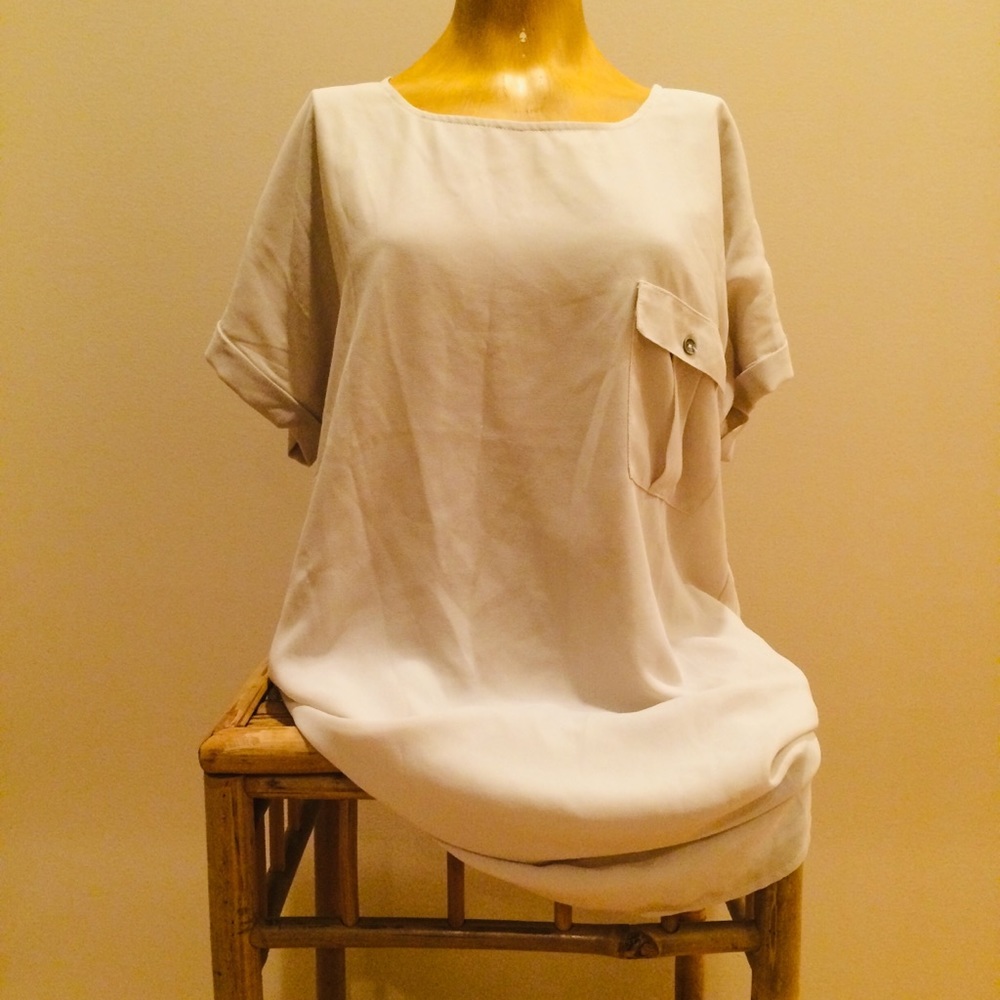 NAKED ZEBRA - Tan Tunic - M